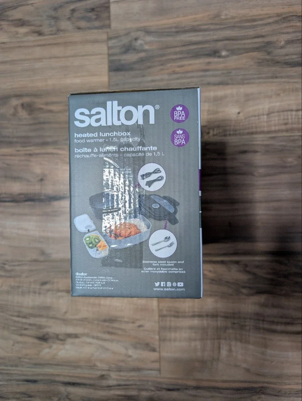 Salton Heated Lunchbox Food Warmer - Black